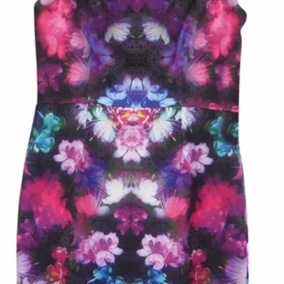 Betsy Johnson multicolor floral print dress NWT - Picture 5 of 7